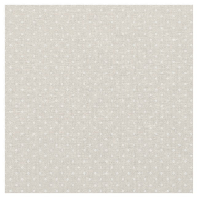 Tissu Points minuscules beiges lin (Fermer)