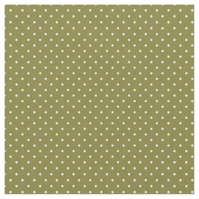 Tissu Points minuscules vert olive (Fermer)