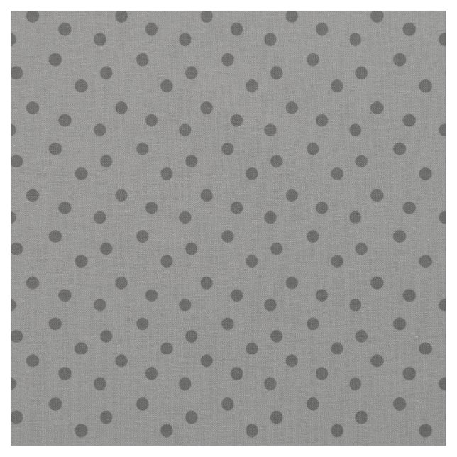 Tissu Points Modernes 2 sur Gris (Fermer)