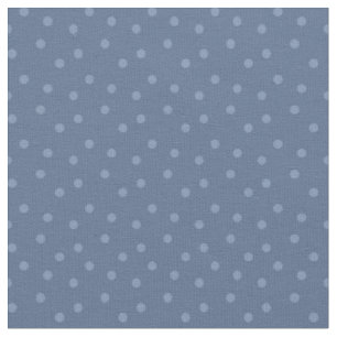 Tissu Points Modernes sur Fond Gris-Bleu