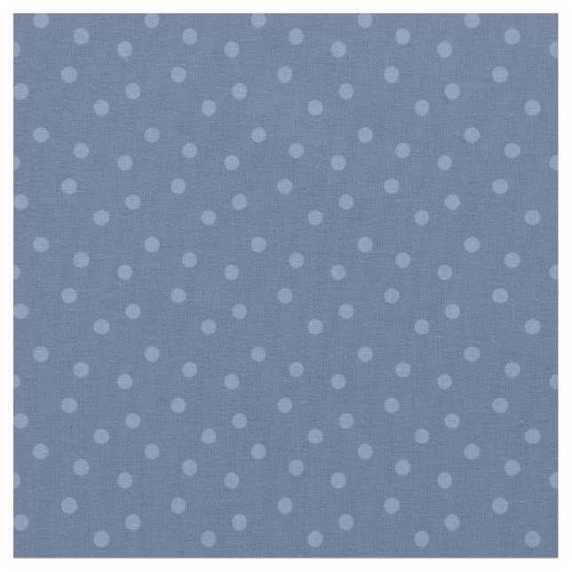Tissu Points Modernes sur Fond Gris-Bleu (Fermer)