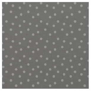 Tissu Points Modernes sur Gris Foncé
