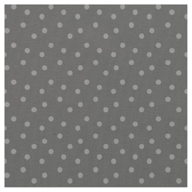 Tissu Points Modernes sur Gris Foncé (Fermer)