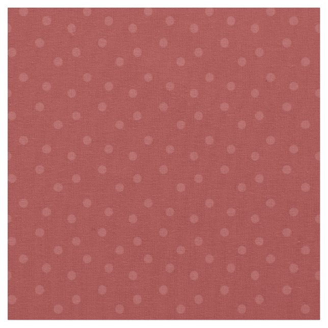 Tissu Points Modernes sur Rouge Pomme (Fermer)