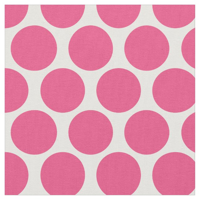Tissu Points mods roses chauds (Fermer)