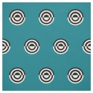 Tissu Points noir & blanc miroir cible + votre backgr.