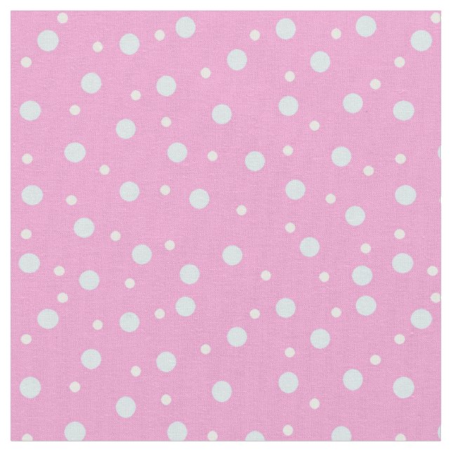 Tissu Points roses et bleus (Fermer)
