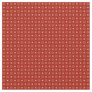 Tissu Points rouges et blancs