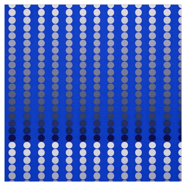 Tissu Points satinés - bleu cobalt et étain (Échantillon)