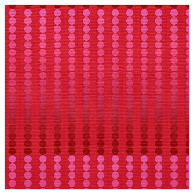 Tissu Points satinés - nuances de rouge profond (Échantillon)