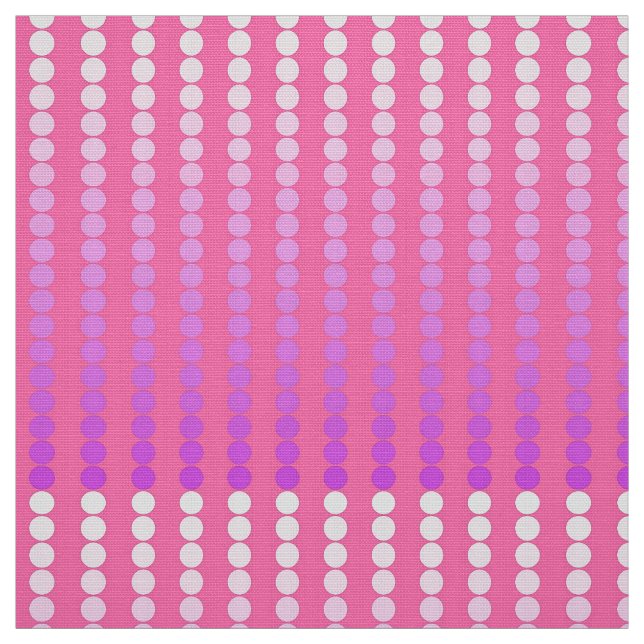 Tissu Points satinés - rose et orchidée (Échantillon)