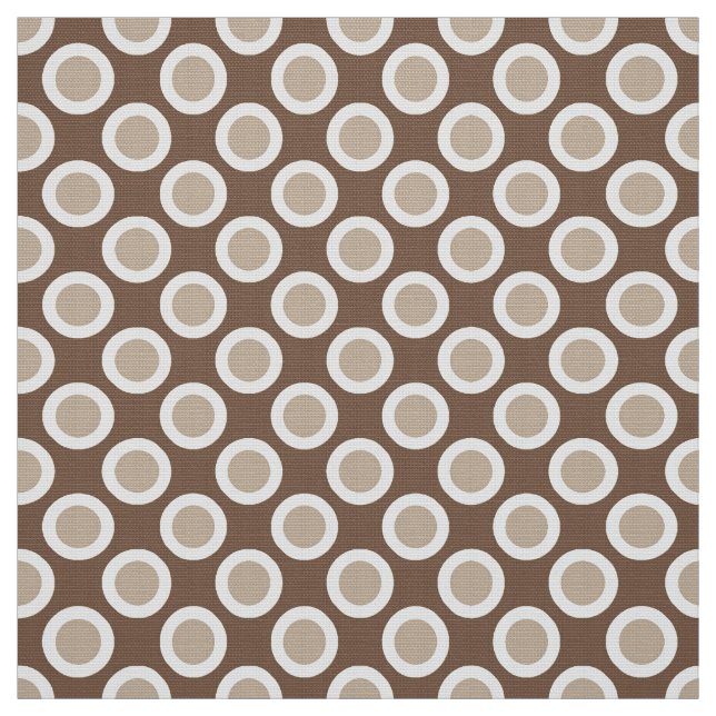 Tissu Points tournés rétro, tons taupe (Échantillon)