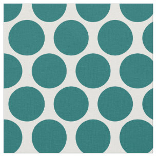 Tissu Points Turquoises foncés