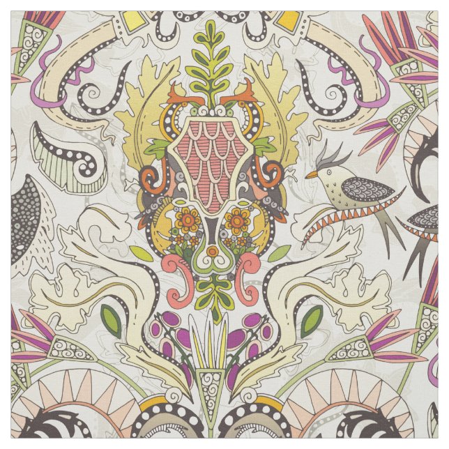 Tissu poire de rococo (Échantillon)