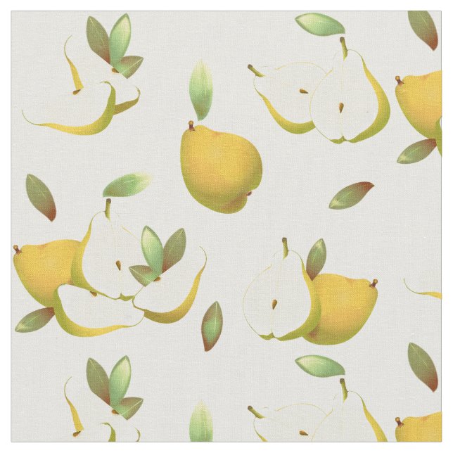 Tissu Poires Fruits tropicaux (Fermer)