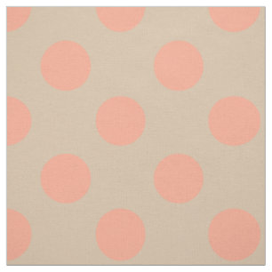 Tissu : Pois beige et rose