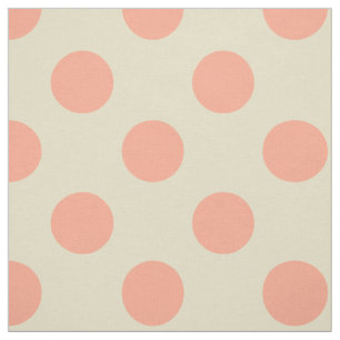 Tissu : Pois blanc et rose-clair