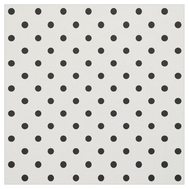 Tissu Pois blanc/noir (Échantillon)
