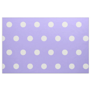 Tissu Pois blancs sur Blue Lilac