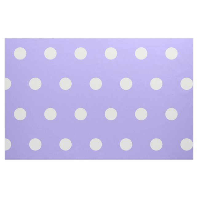 Tissu Pois blancs sur Blue Lilac (Fat Quarter)
