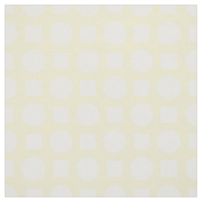 Tissu Pois blancs sur jaune citron (Échantillon)