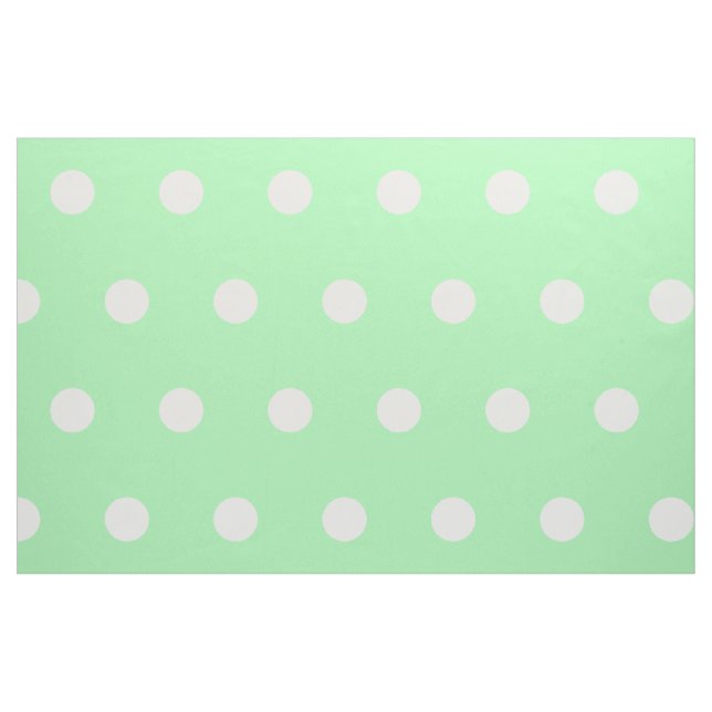 Tissu Pois blancs sur le vert du printemps (Fat Quarter)