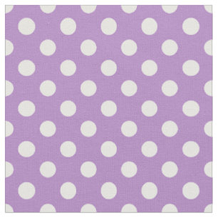 Tissu Pois blancs sur Thistle Purple