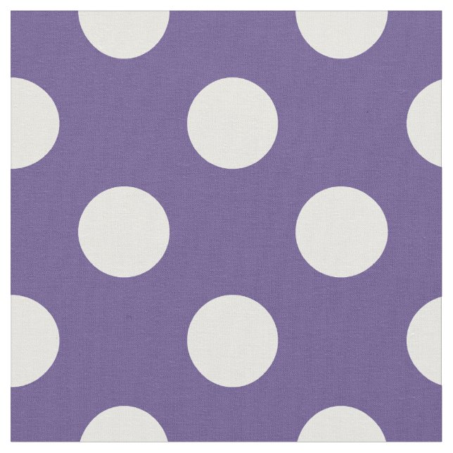 Tissu Pois blancs sur ultra violet (Fermer)