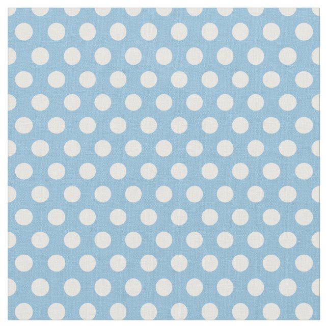 Tissu Pois bleu ciel (Fermer)