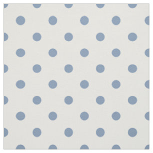 Tissu Pois bleu moyen