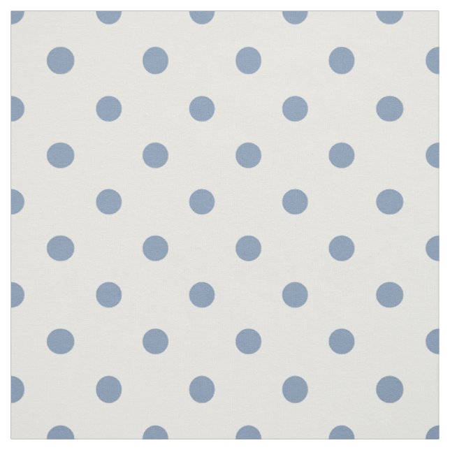 Tissu Pois bleu moyen (Échantillon)