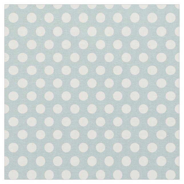 Tissu Pois bleu nuage (Fermer)