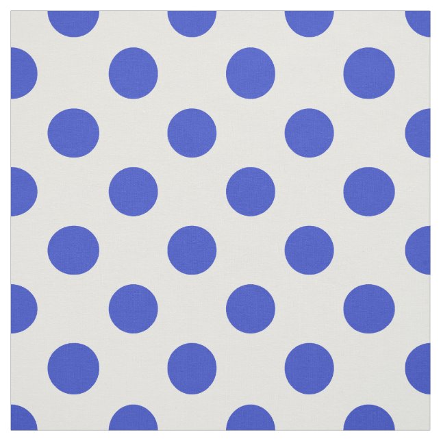 Tissu Pois bleu royal (Échantillon)
