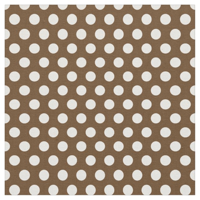 Tissu Pois Brown au chocolat (Fermer)