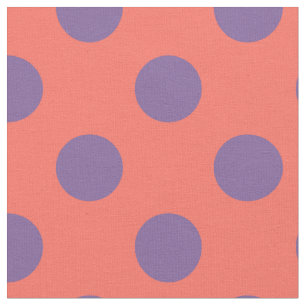 Tissu Pois de coraux violets et vivants