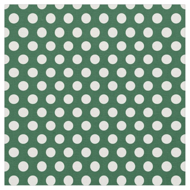 Tissu Pois de Hunter Green (Fermer)