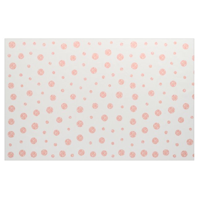 Tissu Pois élégant - blanc rose doux d'or (Fat Quarter)
