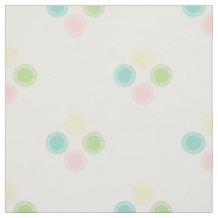 Tissu Pois en pastel sur le blanc