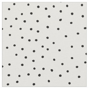 Tissu Pois mignon d'aquarelle noire chic moderne