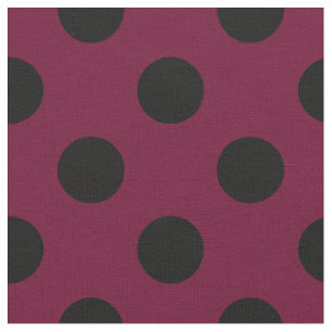 Tissu Pois noirs en Bourgogne