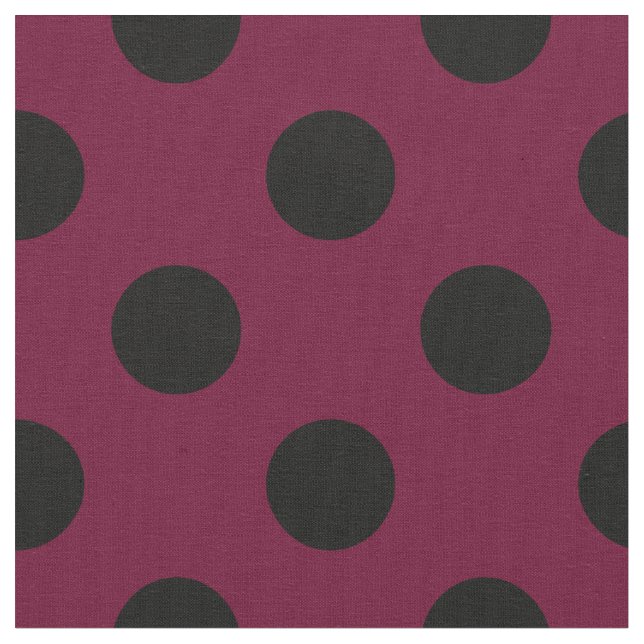 Tissu Pois noirs en Bourgogne (Fermer)
