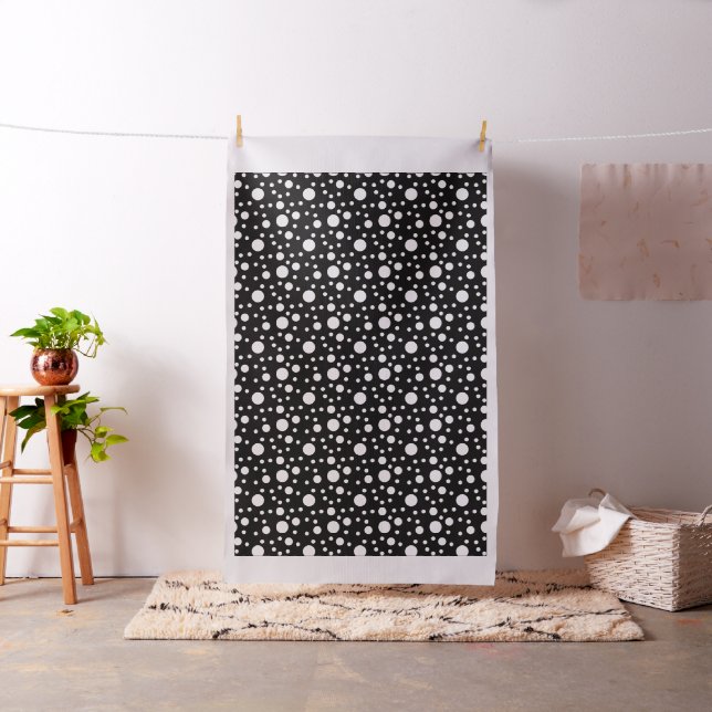 Tissu Pois noirs et blancs (In Situ)