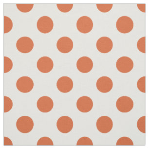 Tissu Pois orange brûlés