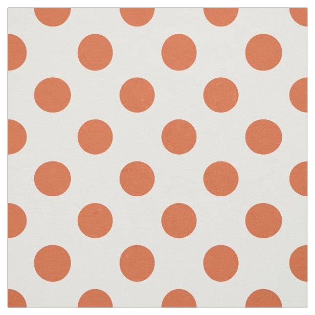 Tissu Pois orange brûlés (Échantillon)
