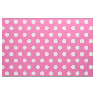 Tissu Pois rose