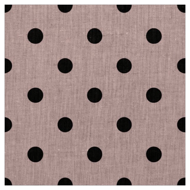 Tissu Pois rose noir (Échantillon)
