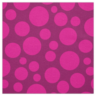 Tissu Pois roses