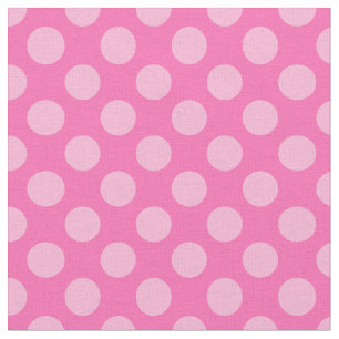 Tissu Pois roses chauds