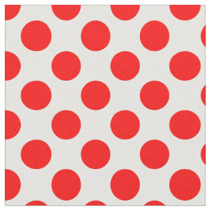 Tissu Pois rouges