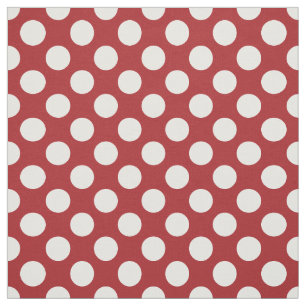 Tissu Pois rouges, Motif à points polka, points, pointil